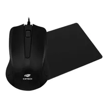 Mouse Para Computador Notebook Com Fio Usb E Mousepad