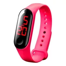 Relógio Feminino Led Watch Band Colors Pink