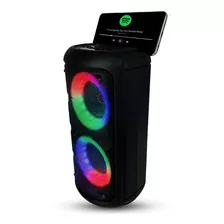 Caixa De Som Led Rgb Bluetooth Amplificada Potente Usb Radio