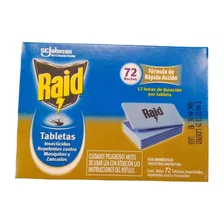 Raid Electrico Tabletas Mosquitos Y Zancudos Recarga 72un