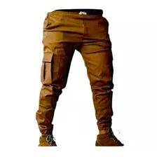 Pantalón Jogger De Hombre Juvenil De Cargo Gabardina