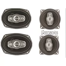 Kit Parlantes 6x9 400whats + 6 Delanteros 280 Whats Sonido