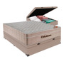 Cama Box Baú E Colchão Airtech Molas Ensacadas Casal Ortobom