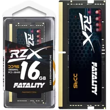 Memória Ram Notebook Rzx Gamer Fatality 16gb Ddr5 4800mhz Cl40 1.1v Pc5-38400 Sodimm