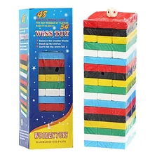 Jenga Grande 25 Cm Madera 48 Piezas Juego Juguete Diversion