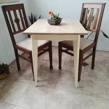 Juego De Comedor Sillas De Reble .mesa De Estilo Nordico Con