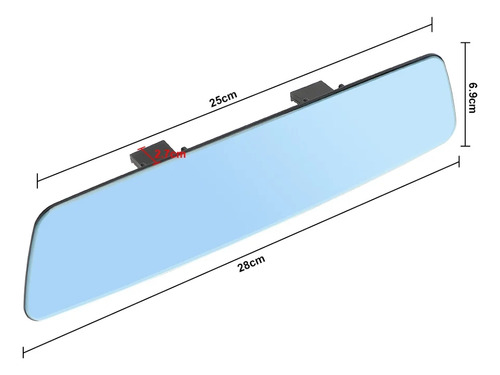 Espejo Retrovisor Gran Angular Antideslumbrante Universal  Foto 2