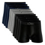 Kit 10 Cuecas Boxer Zorba Box Algodão Sem Costura Original 3 Marinhos - 3 Mesclas - 4 Pretos Confortável Respirável M ( 42 - 44) Cueca Box Cueca Algodão Cueca Sem Costura