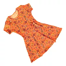 Vestido Infantil Rodado Gode Manga Curta Laçinho Floral