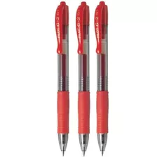 Caneta Pilot Rollerball Gel G-2 - 0.7 Vermelha X 3 Unidades