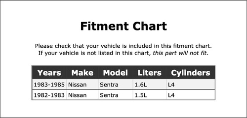 Filtro De Combustible Compatible Con Nissan Sentra 1982-1985 Foto 2