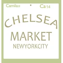 Plantilla Stencil Cast14 Chelsea Market 30x30 Camila