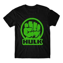 Camiseta Infantil Hulk Heroi Desenho Logo Dtf