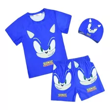 Rt Conjunto Traje Maño Sonic The Hedgehog Para Niños