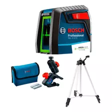 Kit Nivel Laser Bosch 2 Linha 12mt Verde Gcl 2-12g +tripe