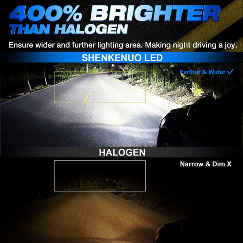 Kit Faros Led H4 9003 Alta Baja 140000lm 80w Para Volkswagen Foto 4