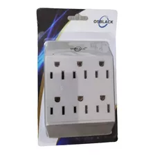 Adaptador Multitoma 6entradas Cuadrado Osblack Tomacorriente