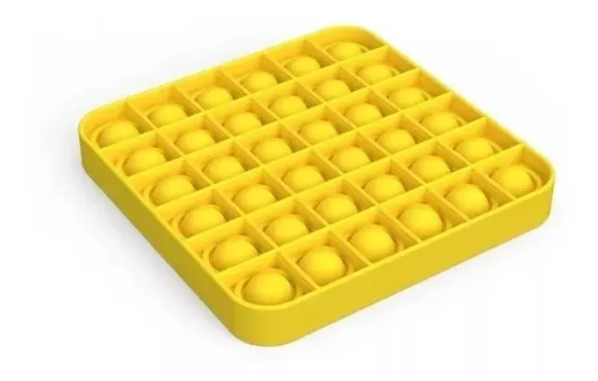 Pop It Fidget Toys Brinquedo Anti Stress Sensorial Amarelo