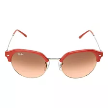 Óculos De Sol Feminino Rb4429 Vermelho Sobre Prata Ray-ban