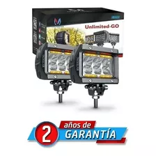 Par Faros Led Dually 4 Pulgadas Antiniebla Jeep Can Am Rz