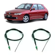 Cables Freno De Mano Peugeot 306 A Campana Kit X2