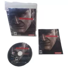 Metal Gear Solid 4 Guns Of The Patriots Ps3 1ra Edición 