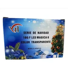 Serie Led 100 Luces Multicolor Cable Transparente 5m Ap9074g