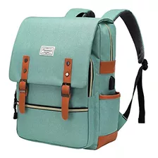 Modoker Vintage Laptop Backpack For Women Men, Slim Travel B