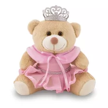 Ursa Pelúcia Princesa 25cm - Decoração Infantil