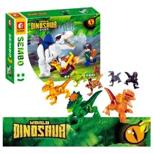 Dinossauro Em Brinquedo De Montar Com + 30 Blocos P/ Montar