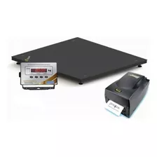 Balança Plataforma + Impressora Argox 1,00x1,00 Inmetro 