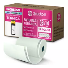 Directpel Bobina 58mm Para Ingresso Com Tarja Holográfica Cor Branco