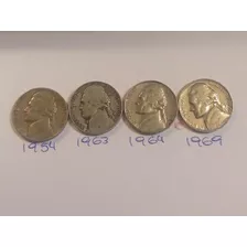 Moneda. 5 Centavos De Dolar. 1954 A 1999