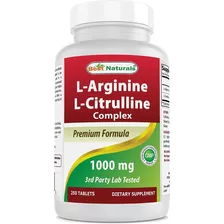 Best Naturals | L-arginine L-citrulline | 1000mg | 250 Table