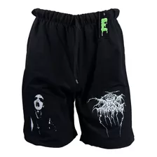 Darkthrone Bermuda Short Pantalon Black Metal Rock Heavy