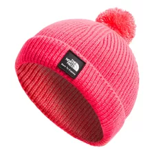 Gorro Con Pompón Y Logo Littles Box The North Face Rosa