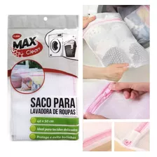 10 Sacos Para Lavar Roupas Delicadas Protege Zíper 40x50cm