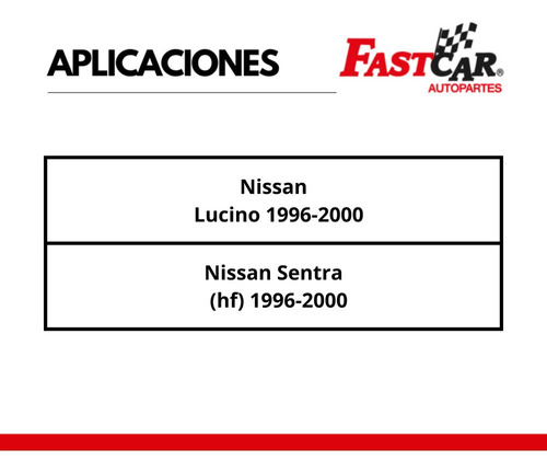 2 Amortiguadores Gas Delanteros Nissan Sentra Hf 1996 - 2000 Foto 2