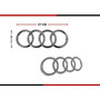 Emblema S4 Audi Sline A4 Cajuela Autoadherible Negro