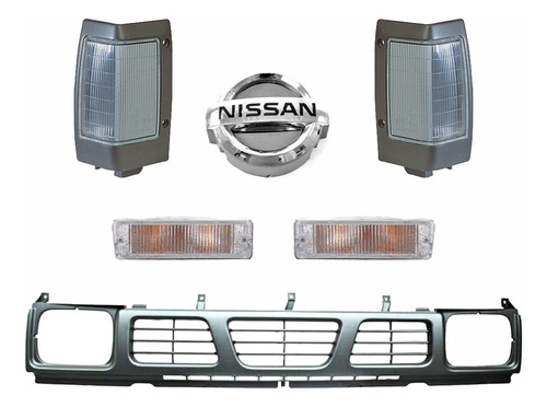 Parrilla Nissan D21 Con Cuartos Y Logo