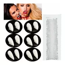 6 Pares De Dientes De Vampiro Colmillos Fiesta De Halloween 