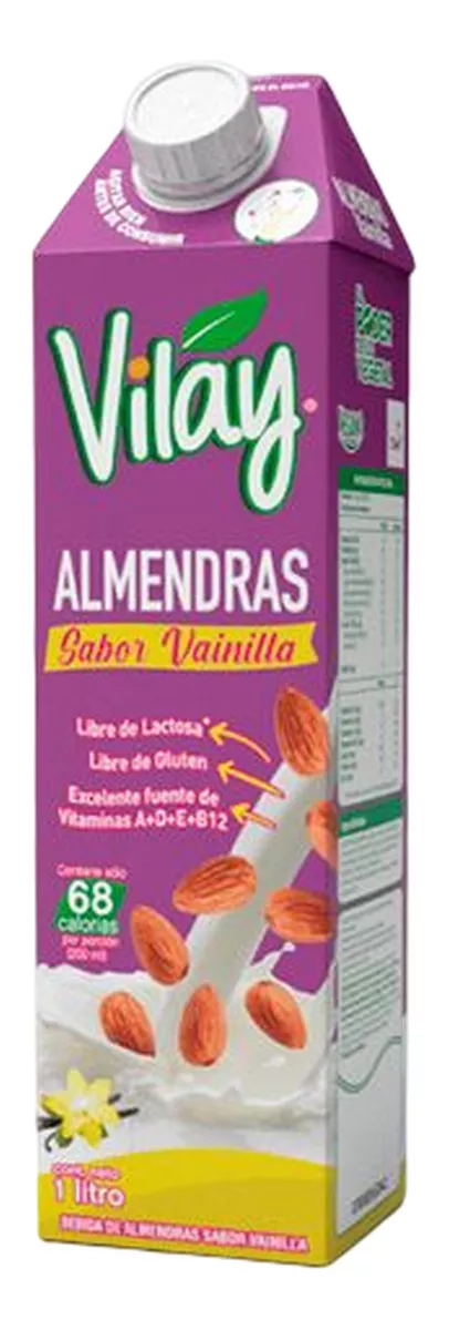 Leche De Almendras Bebida Vegetal 1lt Vainilla - Vilay