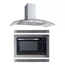 Kit Forno Elétrico Embutir 45lcoifa Inox 90cm Safanelli