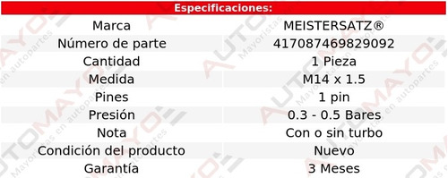 Un Bulbo Presin Aceite Meistersatz 900 2.0l 4 Cil 85-90 Foto 3