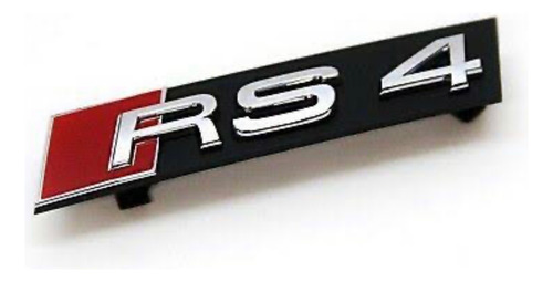 Emblema Audi Compatible Rs4 Parrilla !! No Grapas  Plata Foto 2