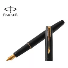 Pluma Fuente Parker Frontier Negro Con Dorado Incluye Cargas