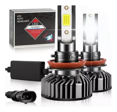 Kit De Focos Led H11 80w 14000lm Luz Baja Para Honda Foto 7