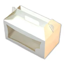 Caja Malentin Carton Blanco Grande C/ Ventana P/embalaje X25