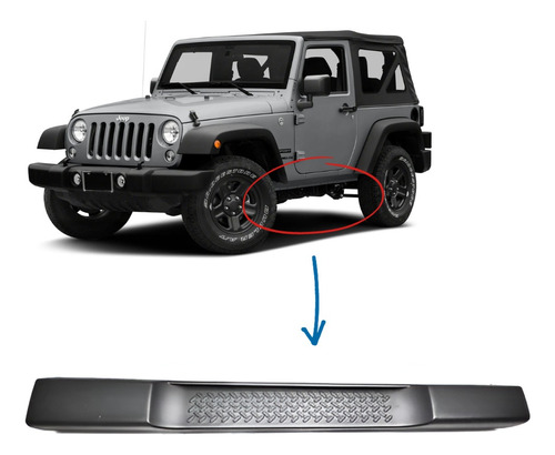 Estribos Jeep Wrangler Rubicon Jk 2007 A 2017 2 Puertas Foto 4