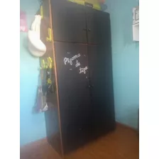 Mueble Ropero De Madera Guatambú 4 Puertas 2 Cajones 